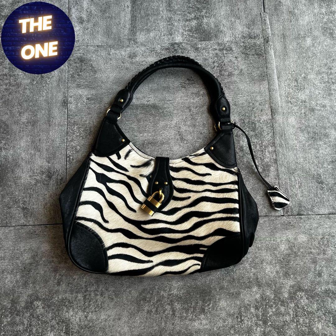 archive grunge zebra gimmick bag y2k