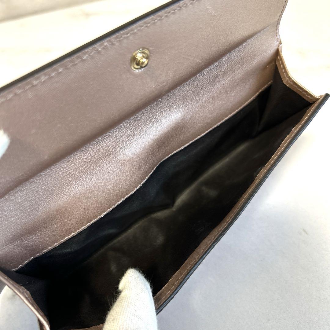 GUCCI グッチ マイクロ グッチシマ ハート コンチネンタル 長財布