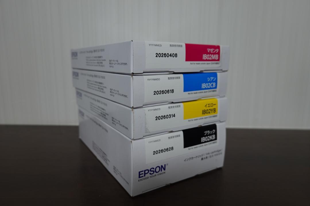 期限内 EPSON【IB02KB/IB02MB/IB02CB/IB02YB】4本 - メルカリ