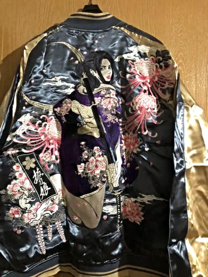 抜刀娘 リバーシブルスカジャン XL