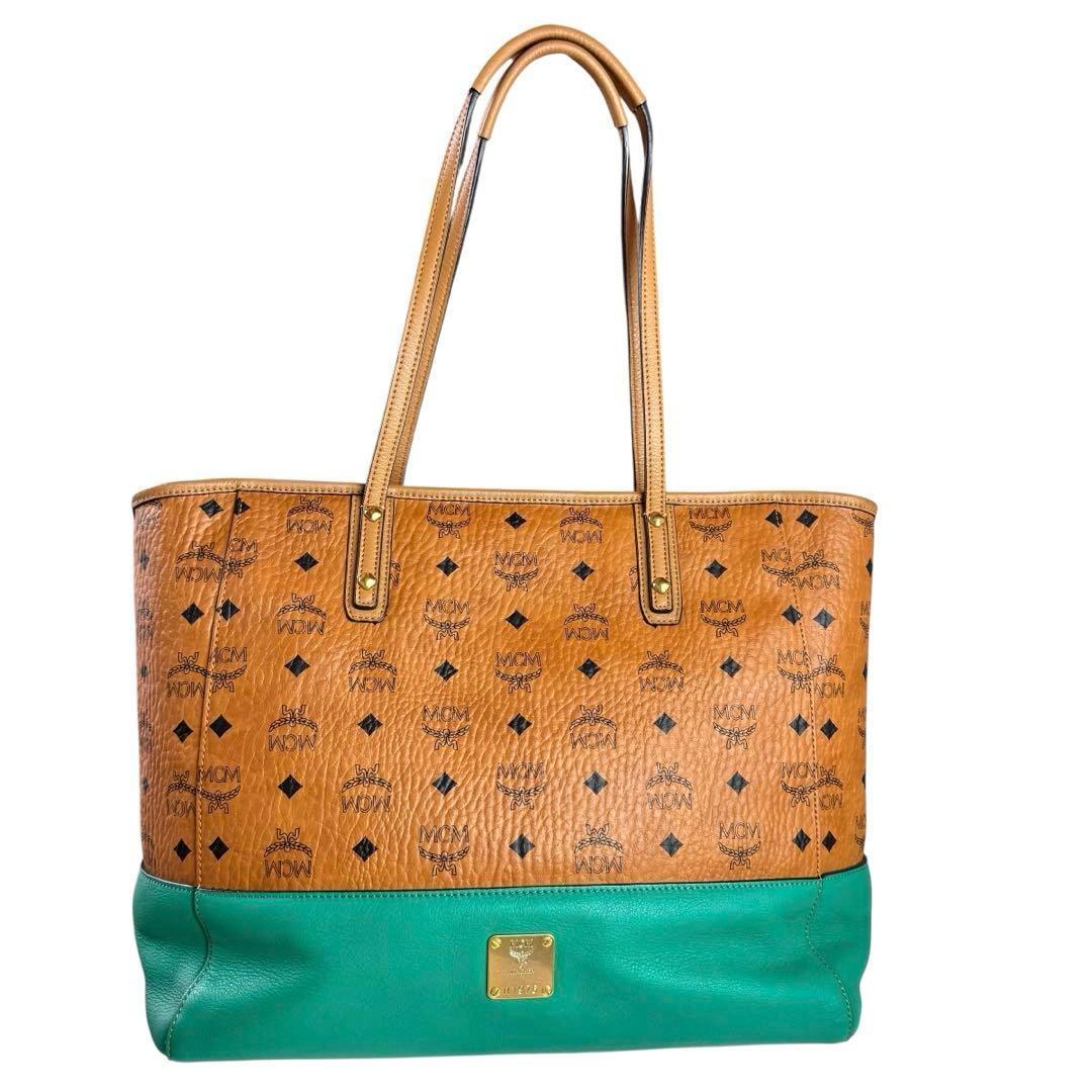 未使用級✨MCM トートバッグ ショルダー ヴィセトス レザー 大