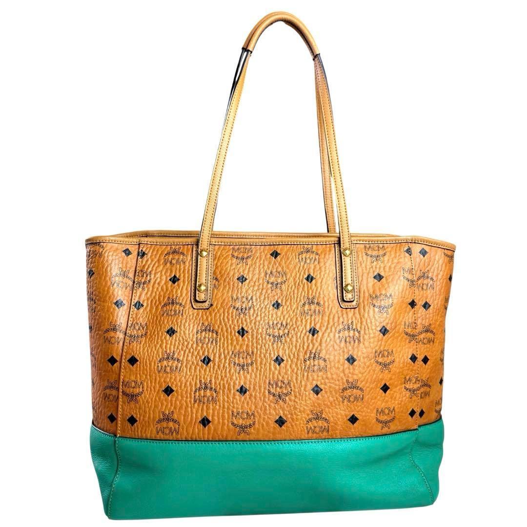 未使用級✨MCM トートバッグ ショルダー ヴィセトス レザー 大