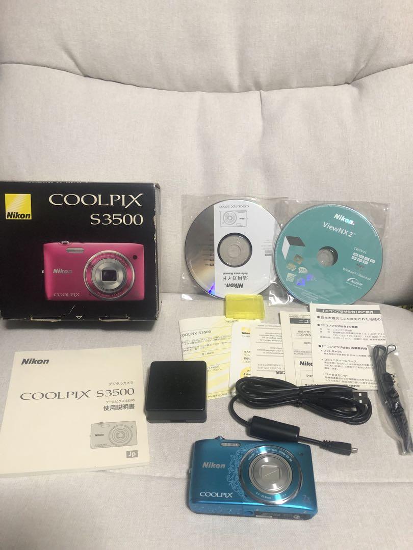 NIKON ニコン COOLPIX S3500 オリエンタルブルー