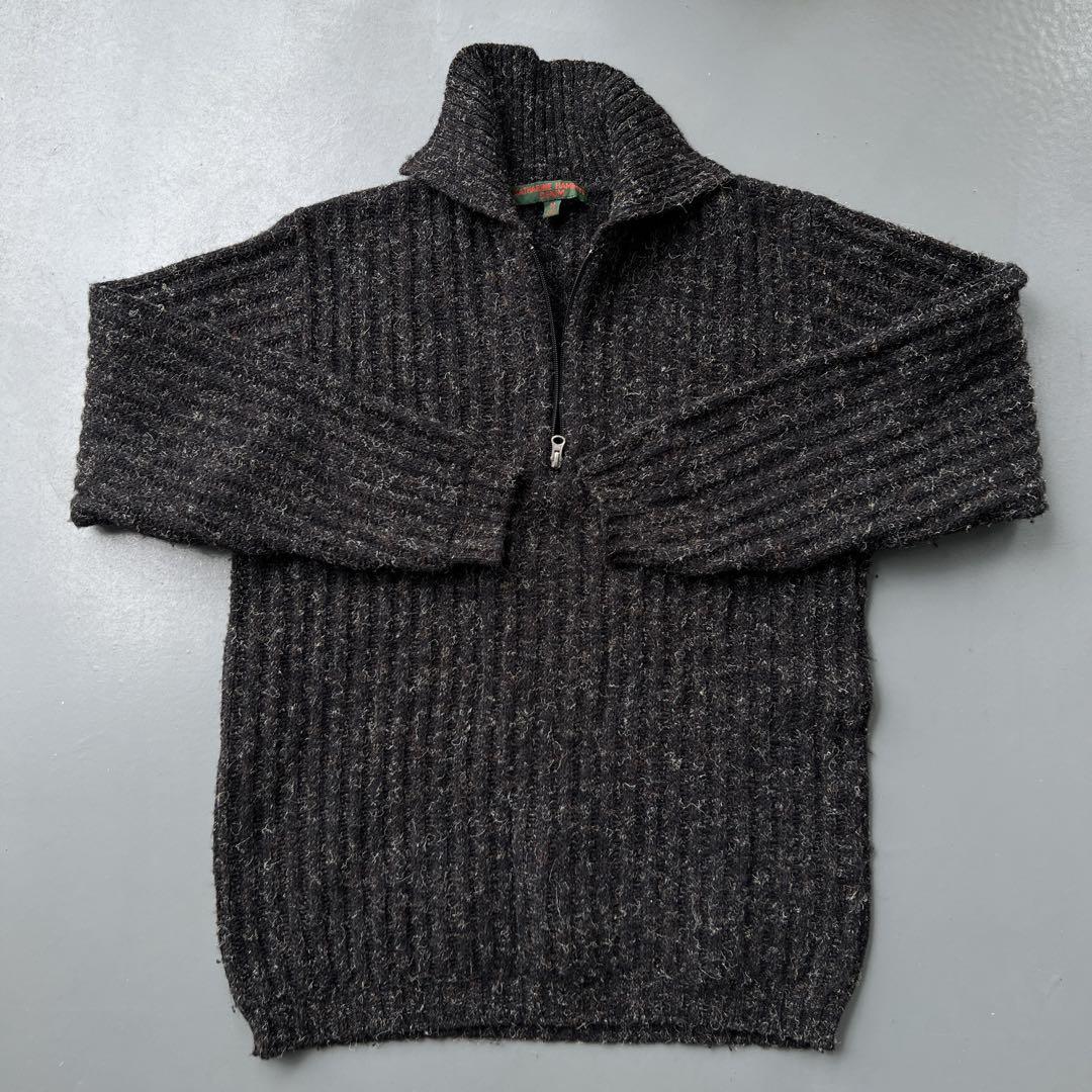 【超お買い得！】 80-90s】KATHARINE HAMNETT ハーフジップニット セーター - メルカリ トップス