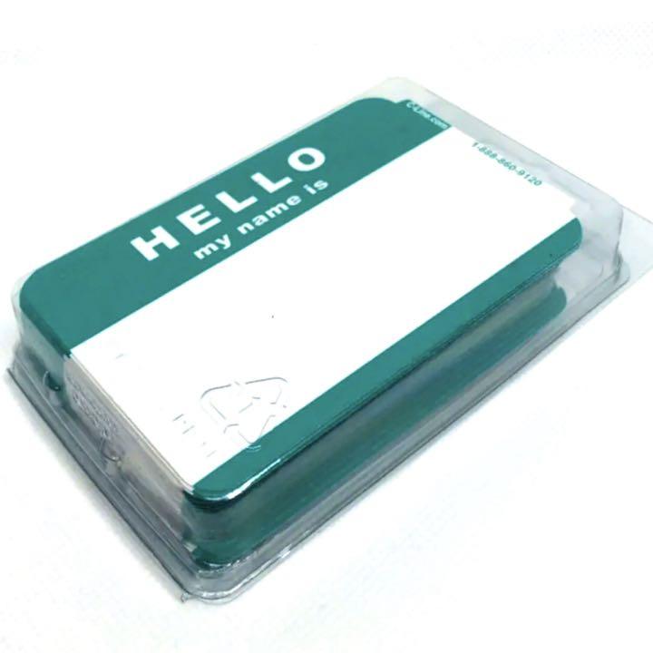 HELLO My Name is ステッカー100枚セット green
