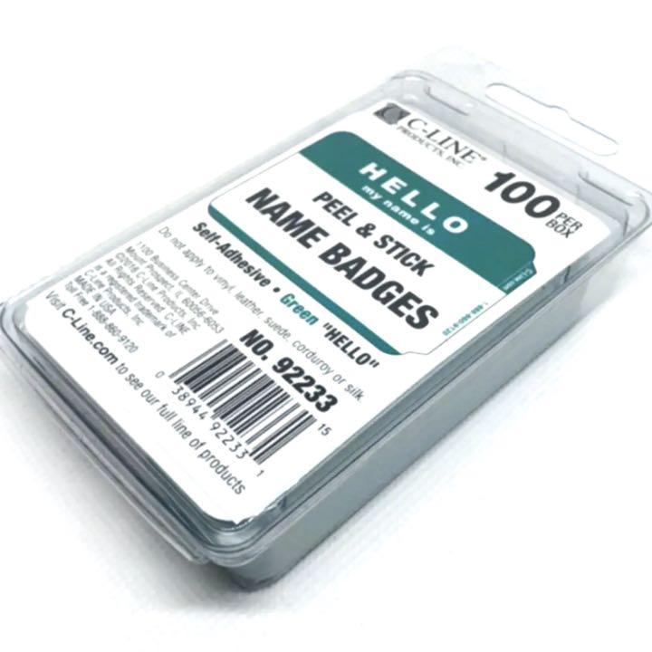 HELLO My Name is ステッカー100枚セット green
