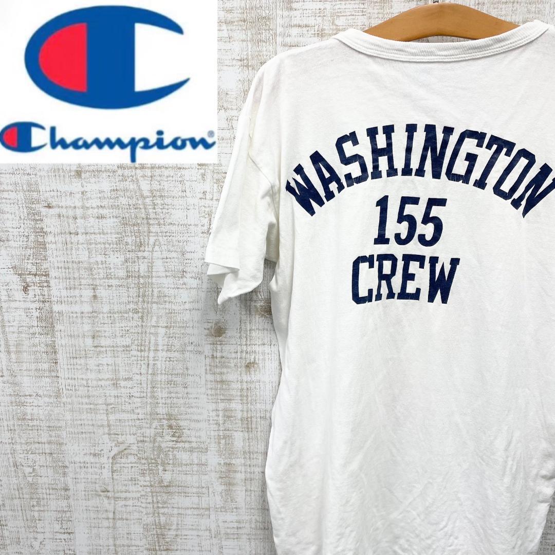 EV52《USA製》チャンピオン　半袖Tシャツ　ワシントン大学　トリコタグ