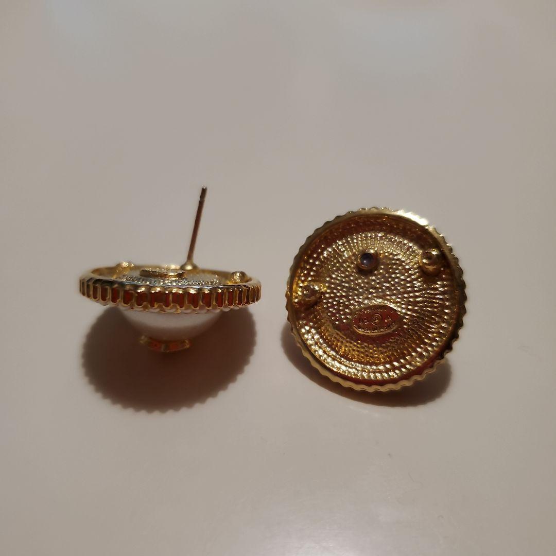 【訳あり】CHANELノベルティー パール ゴールド ピアス