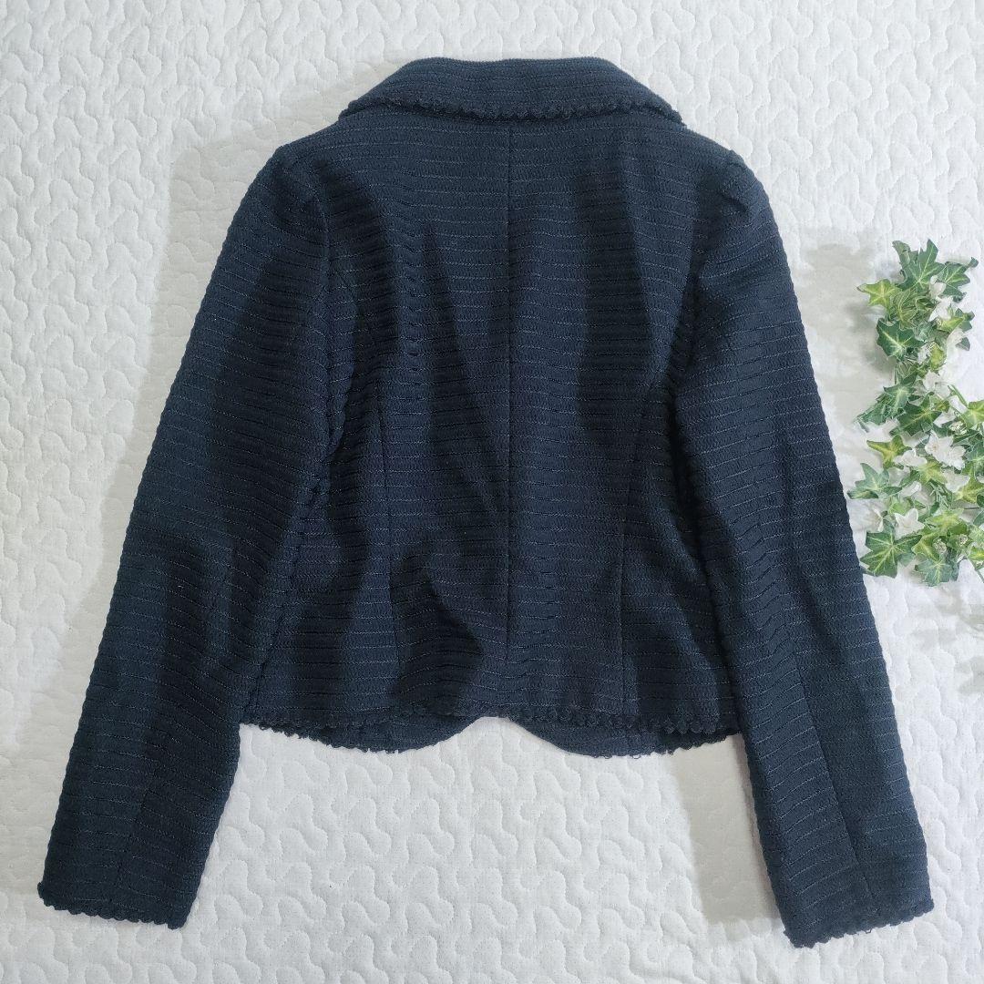 美品✨COTOO コットンツイードジャケット ネイビー 38 - メルカリ