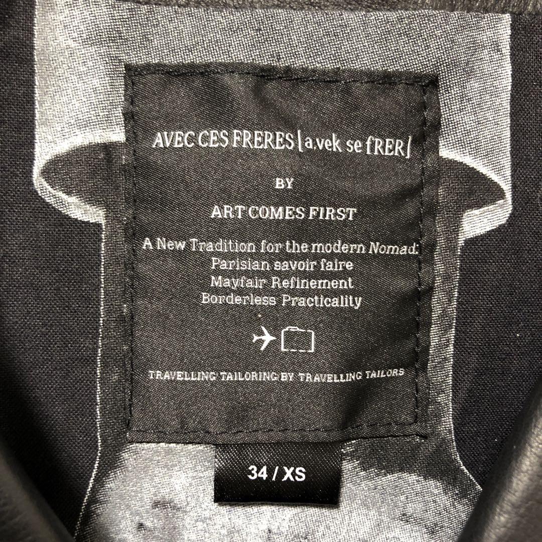 ART COMES FIRST ダブルライダースジャケット 34/XS