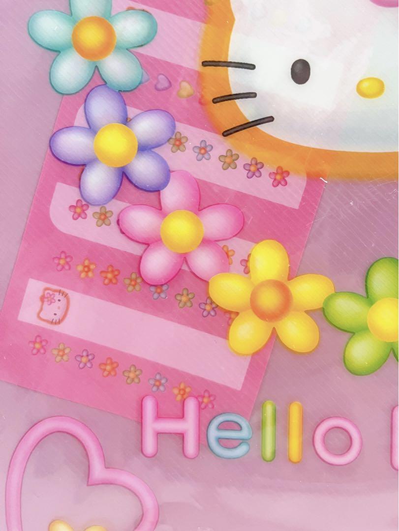 Hello Kitty A4ポケットファイル 24ポケット レア☆ キティ 平成 1997年 A4ポケットファイル 24ポケット