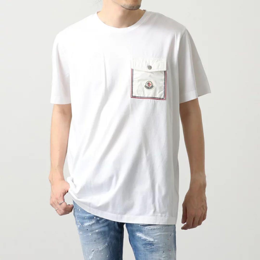 MONCLER ポケット付き Tシャツ ホワイト