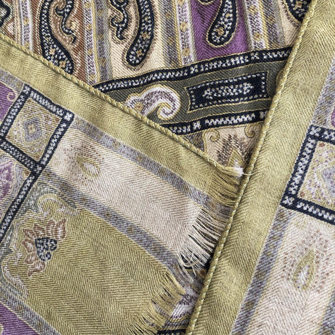 ETRO カシミヤ＆シルク ストール ペイズリー エトロ カシシル