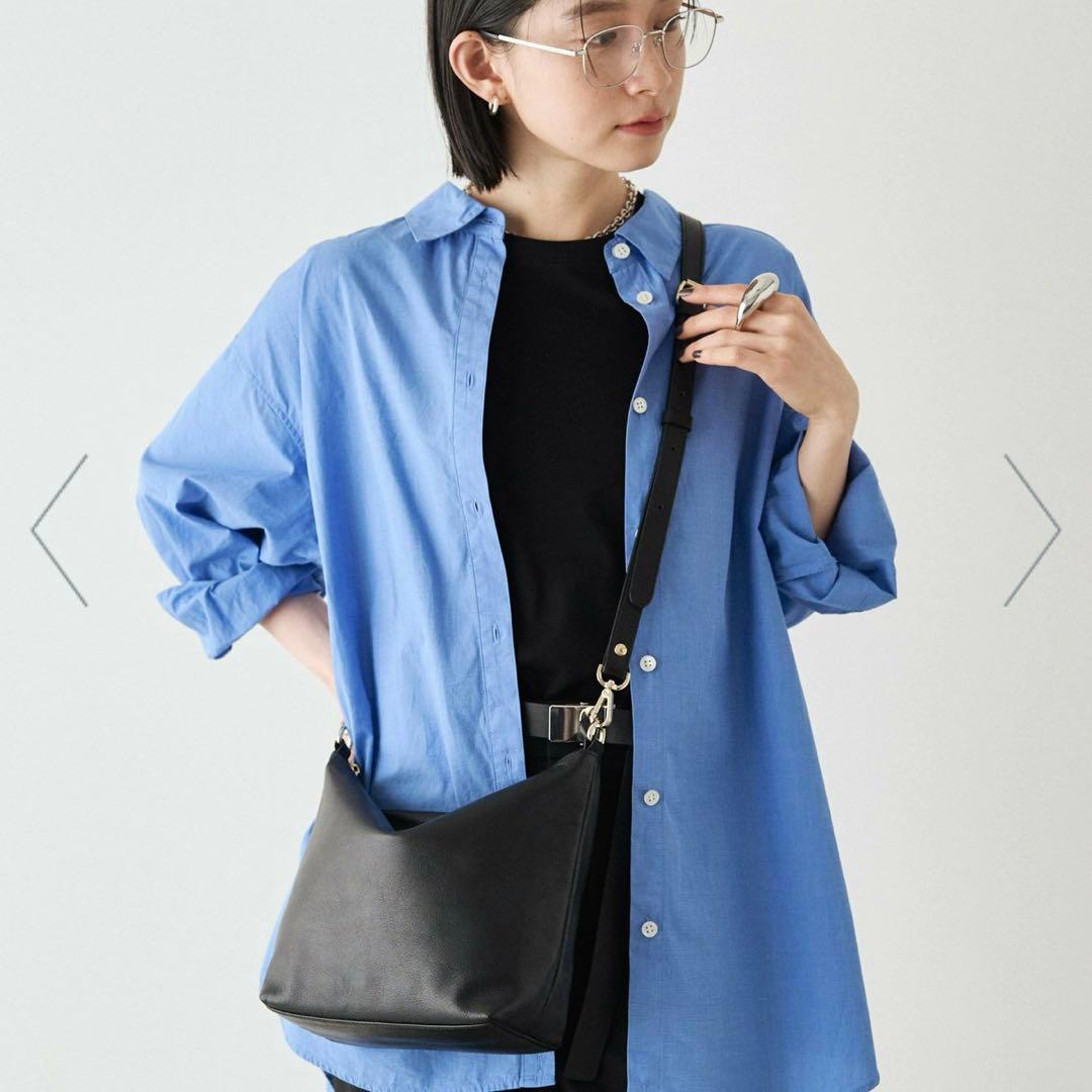 ラシッド ソフトレザーシンプルショルダーバッグ