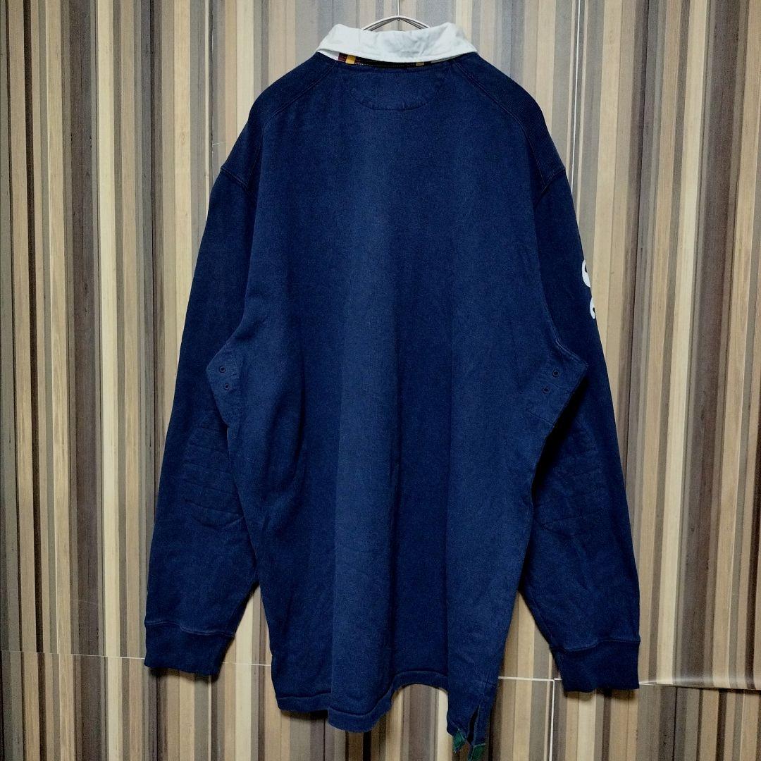 【Ralph Lauren】ラルフローレン ビッグポニー ラガーシャツ L 紺色