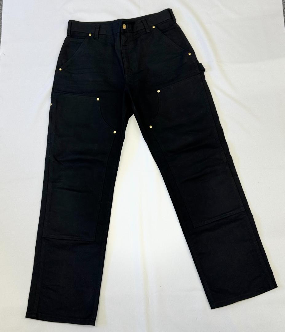 新品 Carhartt カーハート ダブルニー ワークパンツ ブラック B01
