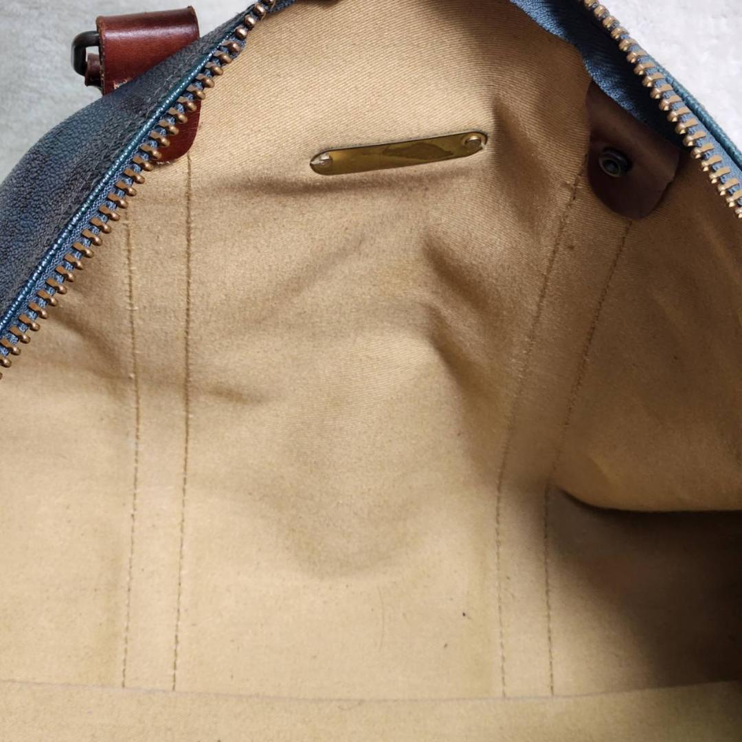 良品　ポロラルフローレン　ボストンバッグ　大容量　2way　チェック　ブラシ付