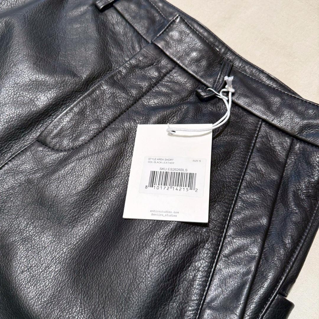 25ss 新品 entire studios レザーショートパンツ S
