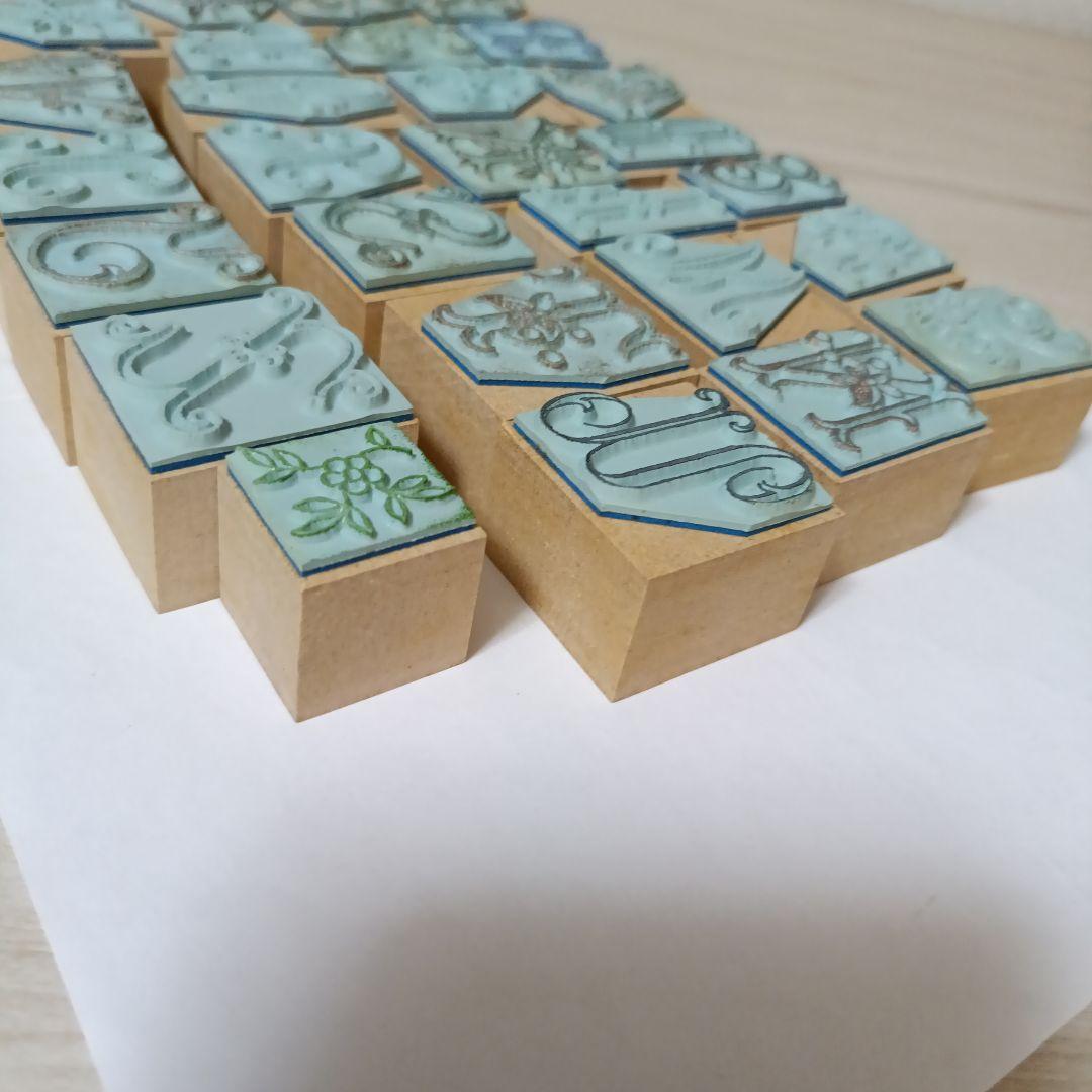 フェリシモ　イニシャルスタンプセット　アルファベット