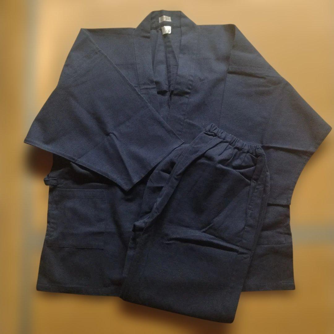 古渡作務衣 ネイビー Lサイズ