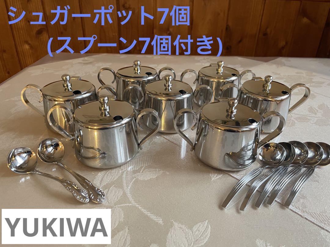 YUKIWA シュガーポット ＆ スプーン7セット