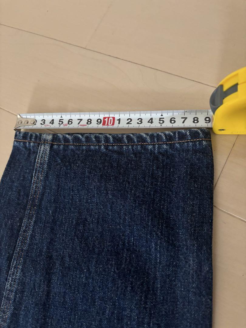 BLUE-GRAY (WAREHOUSE) 未使用ジーンズ　w32 サスペンダー