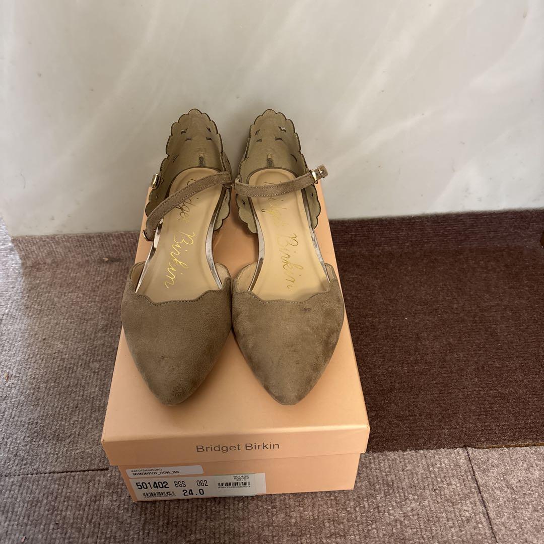 Bridget Birkin フラットシューズ 24.0cm ベージュ