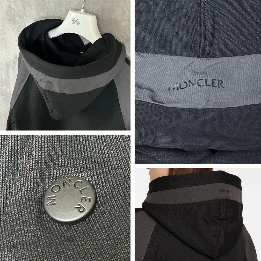 新品☆MONCLER Hoodie Sweater パーカー XS 黒色 女性用