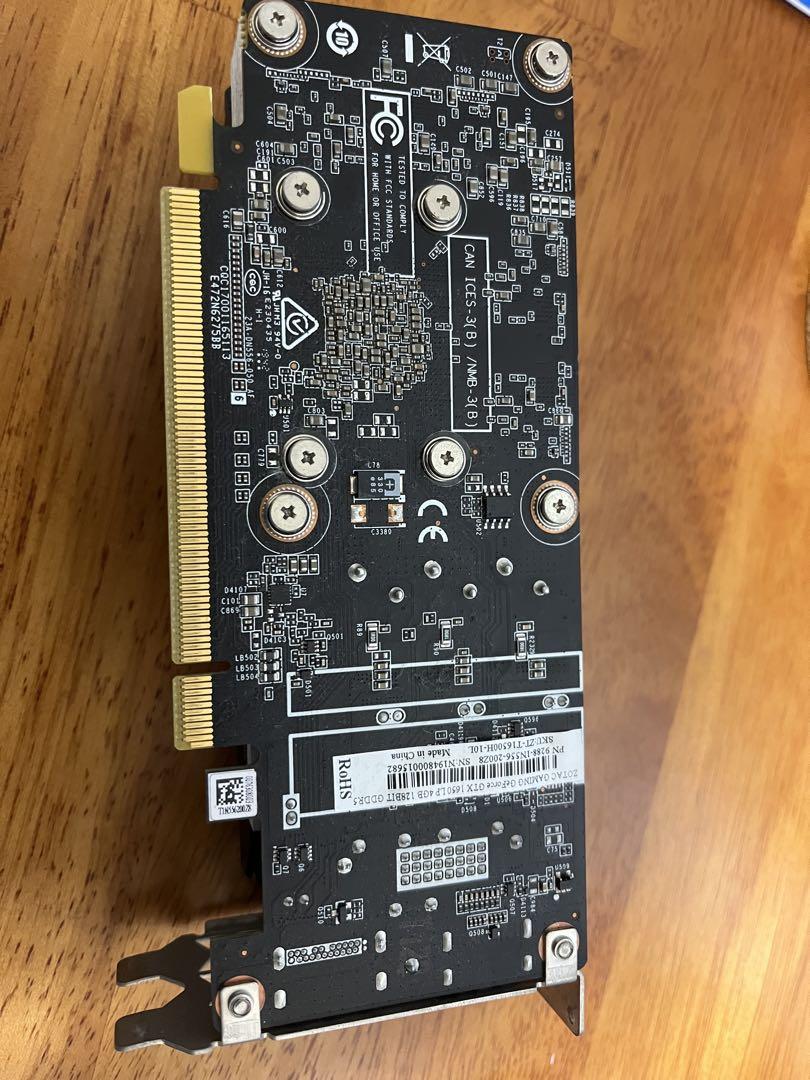 グラフィックボード・グラボ・ビデオカード ZOTAC GeForce GTX 1650 LP 4GB GDDR5