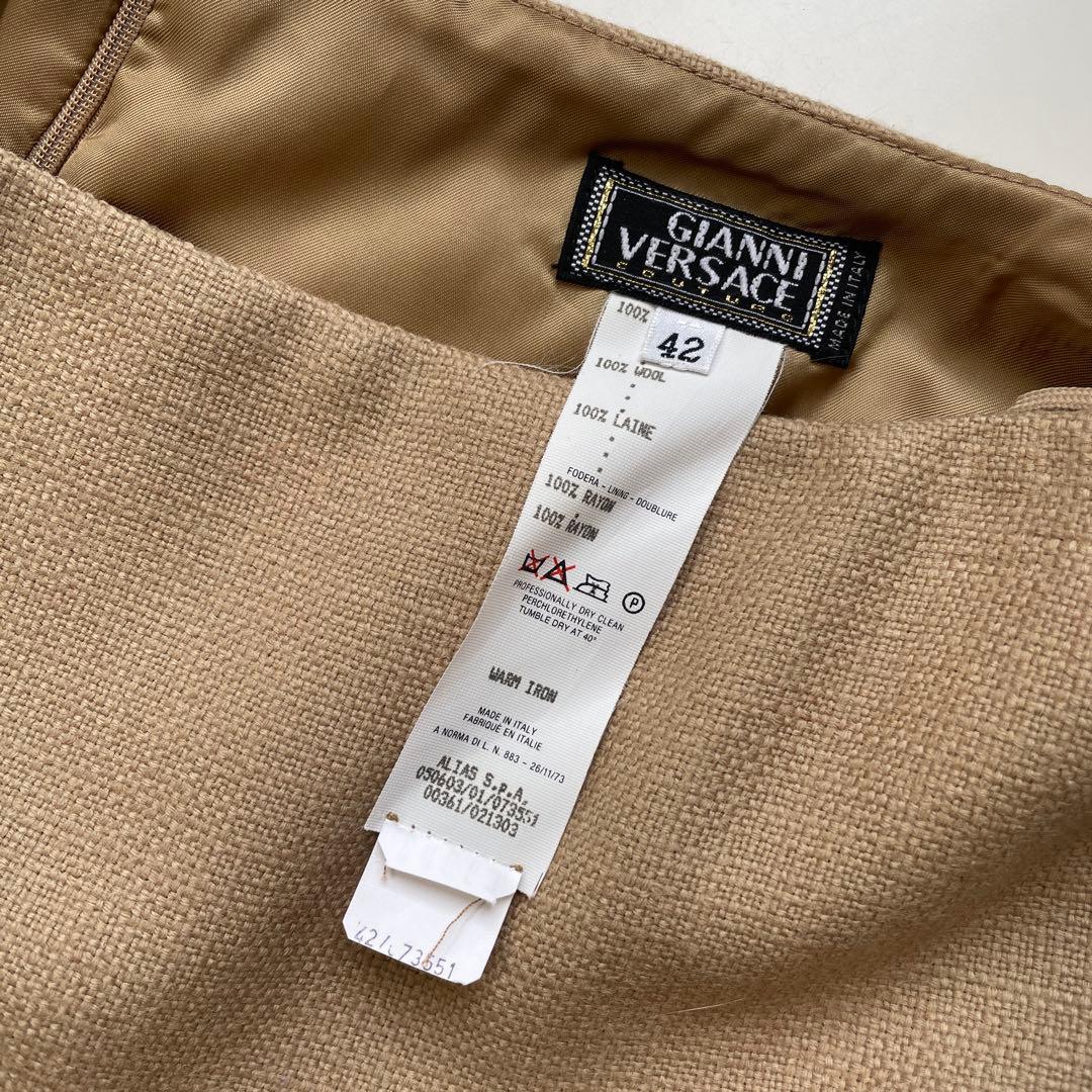 ジャンニヴェルサーチ フォックスファー スーツ ジャケット スカートキャミソール