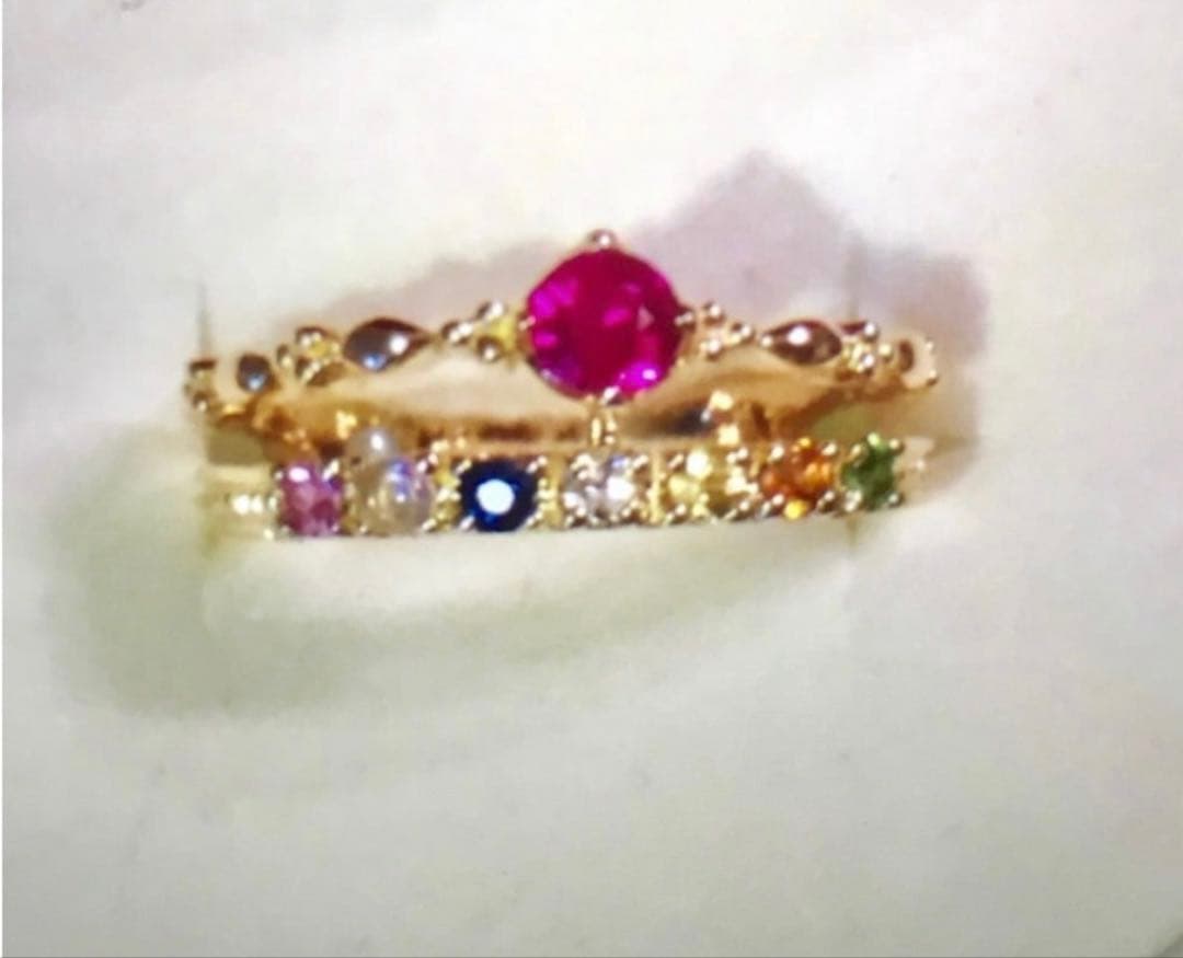 土日 超ー げ アイテム ナワラタナリング18Kルビー ノーヒート