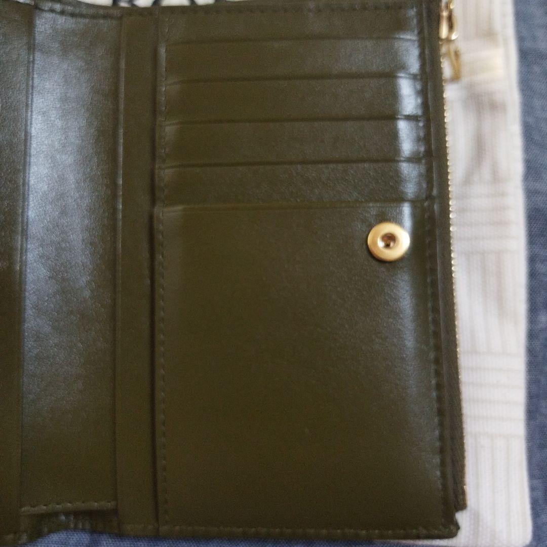 美品！ Bottega Veneta 二つ折り財布 オリーブグリーン