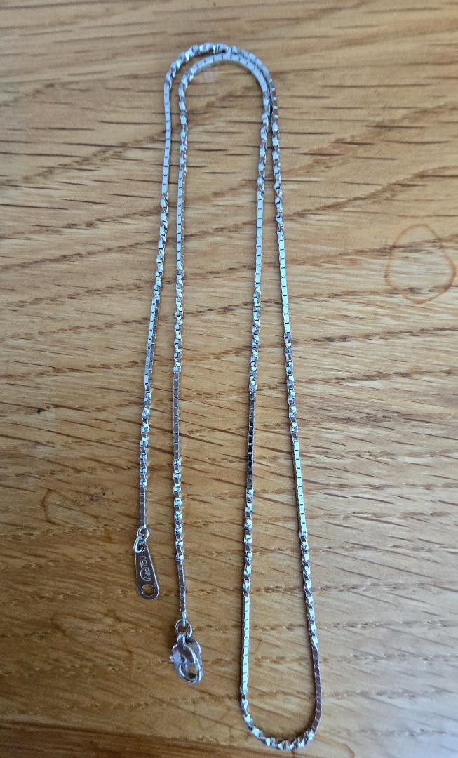 18kwg750刻印 ホワイトゴールドネックレス 4.0g 42cm