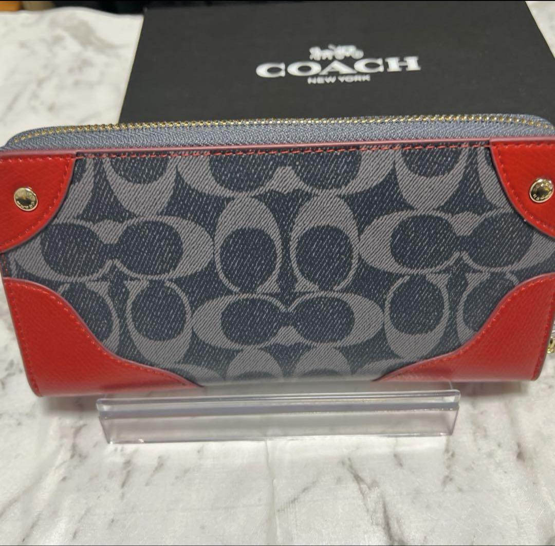 COACH 長財布 シグネチャー ラウンドファスナー新品未使用