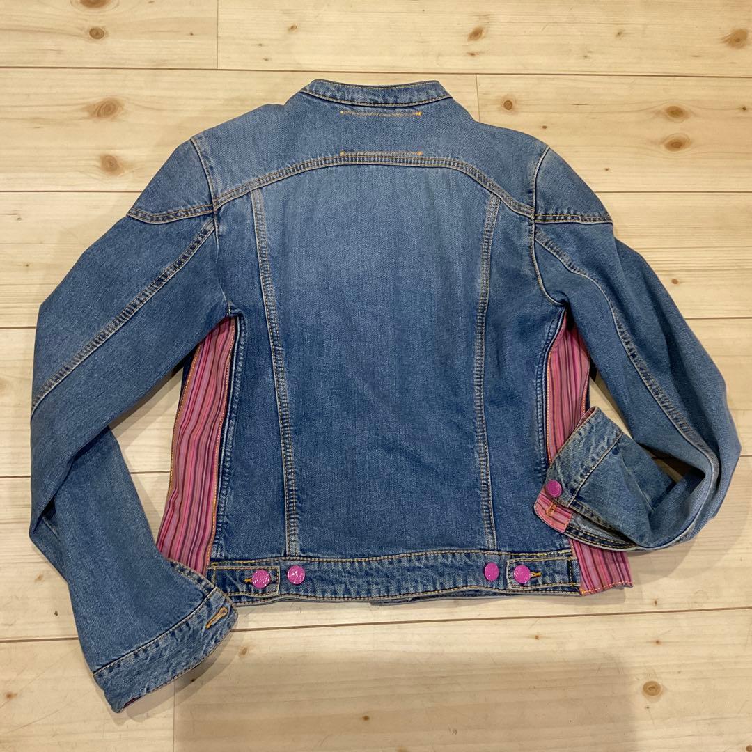 ETRO デニムジャケット ボタン付き ストライプ ETRO デニムジャケット ボタン付き ストライプ