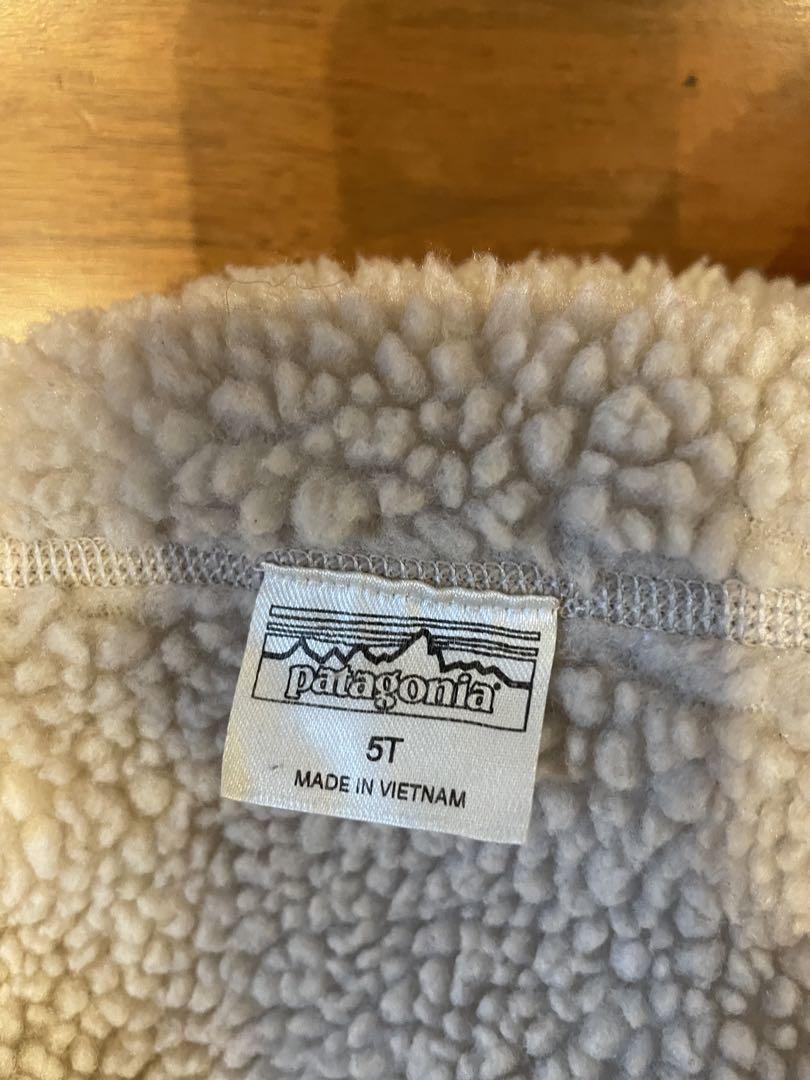 patagonia フード付きダウン ネイビー リバーシブル5T