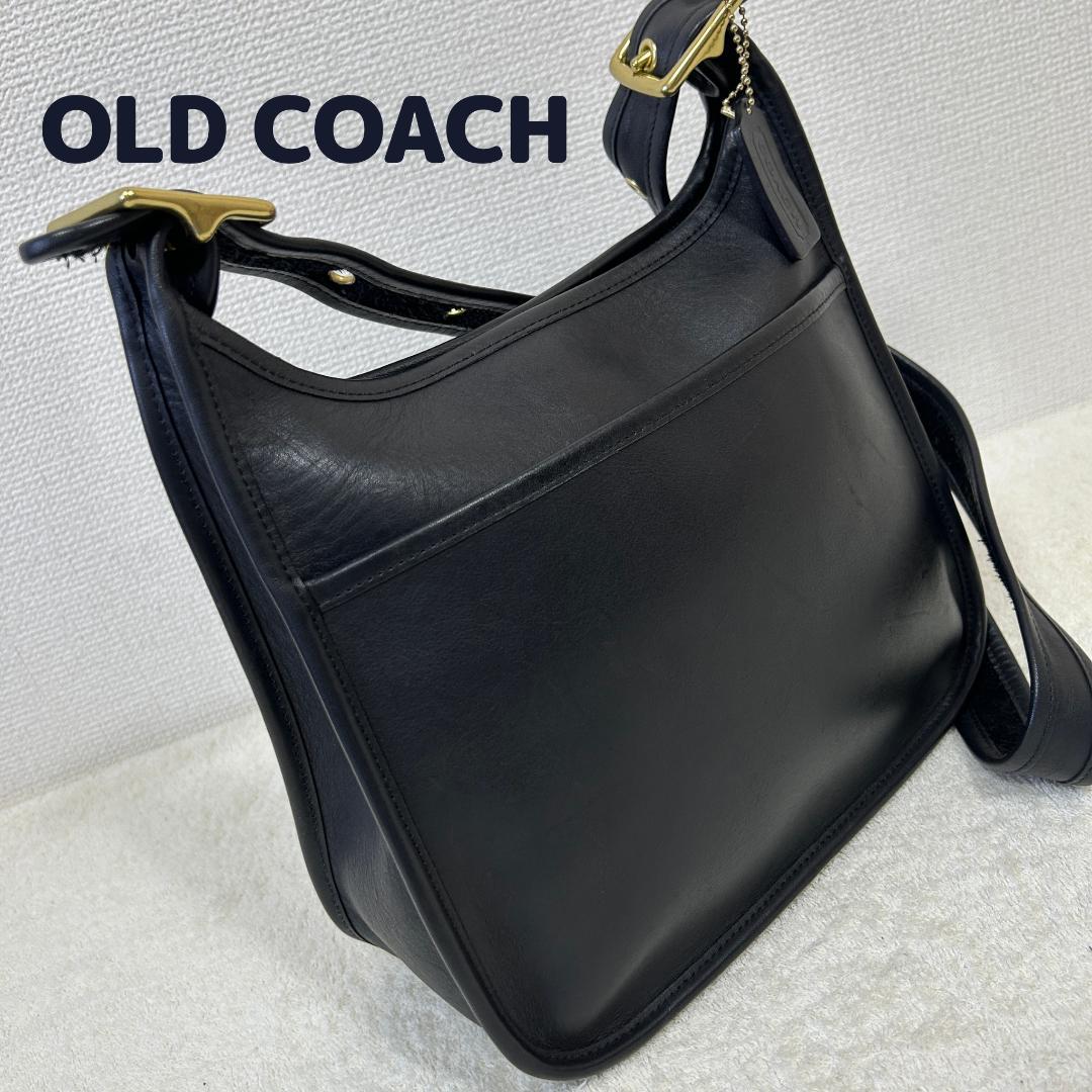 【希少・極美品✨】COACH／コーチ　ショルダーバッグ　黒　オールドコーチ