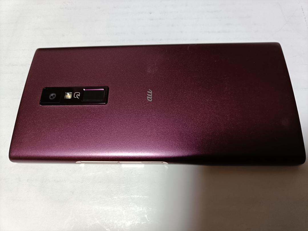 ☆ au URBANO V04 KYV45 ボルドー SIMロック解除済み