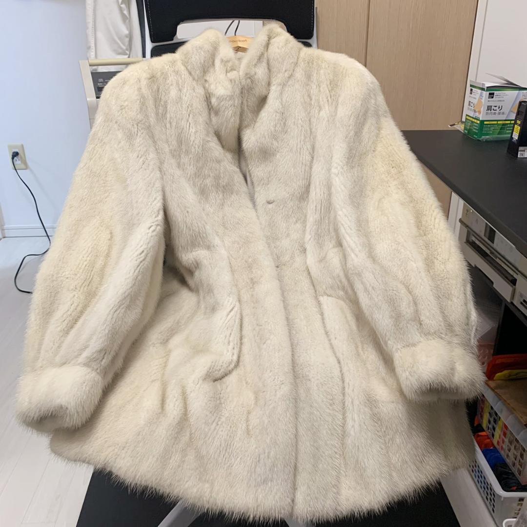 other - ノーブランド 毛皮 コート リアルファー 切替 ミドル丈 ブラウン系 □GY99の通販 by ベクトル ラクマ店｜アザーならラクマ