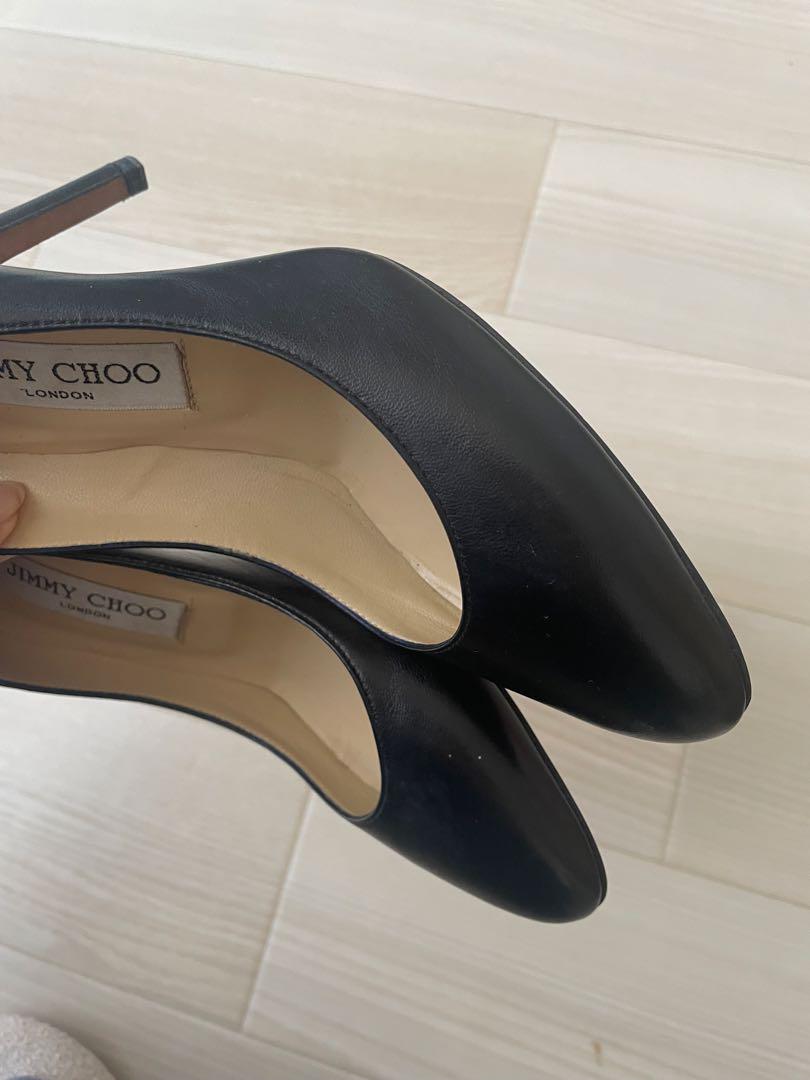 Jimmy choo レザーハイヒールパンプス