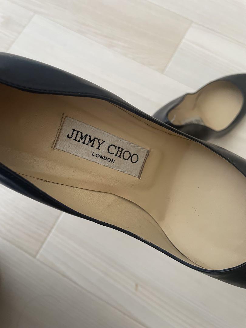 Jimmy choo レザーハイヒールパンプス