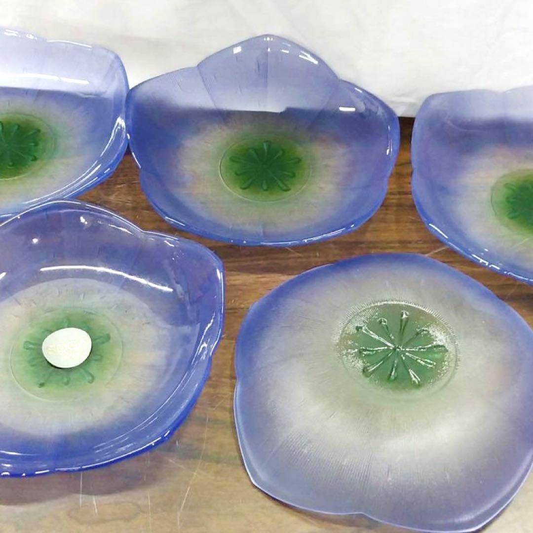 【新品・未使用品】キキョウ型小皿5枚セット