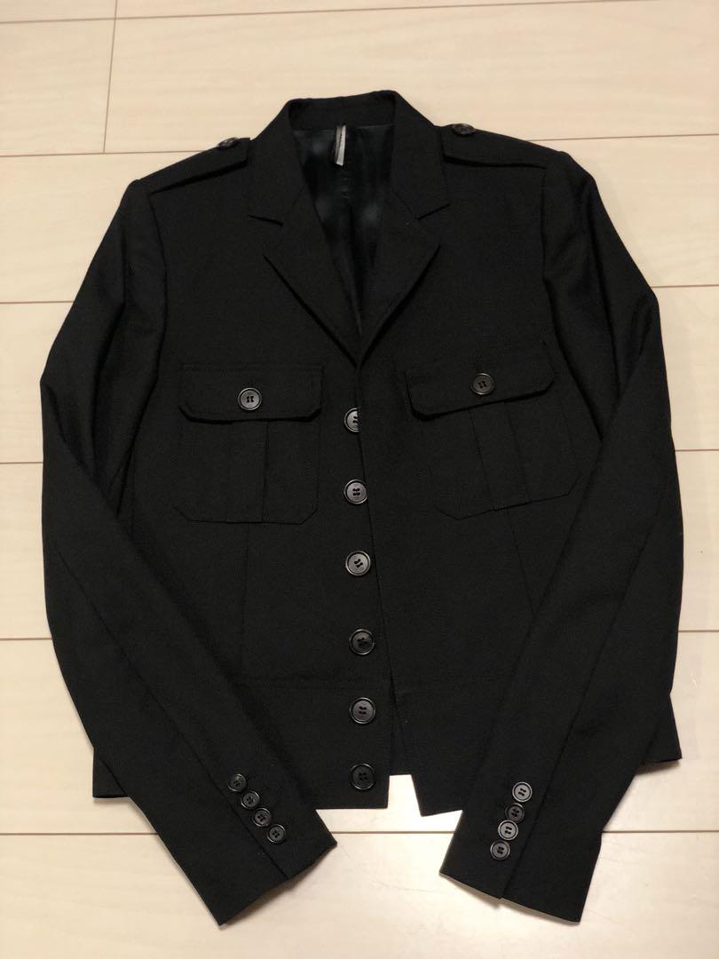 ディオールオム Dior homme 07SS ジャケット 44 黒 エディ