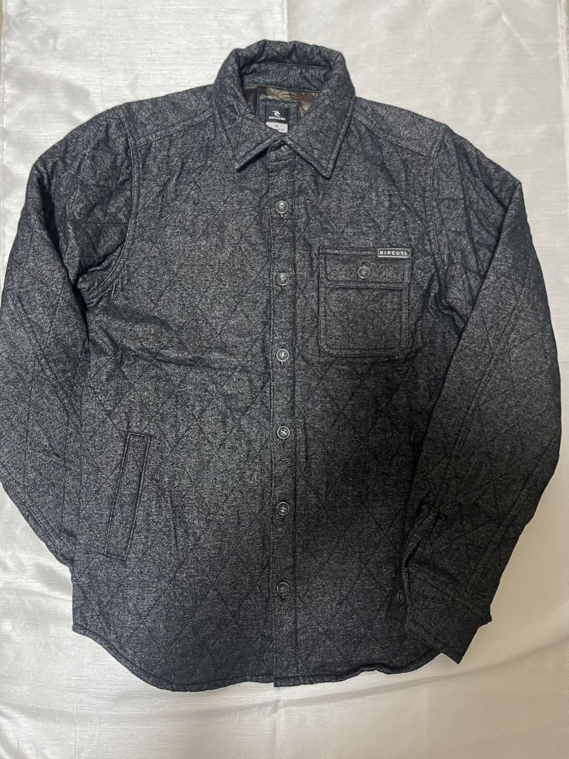 RIP CURL キルティングシャツジャケット Mサイズ 黒