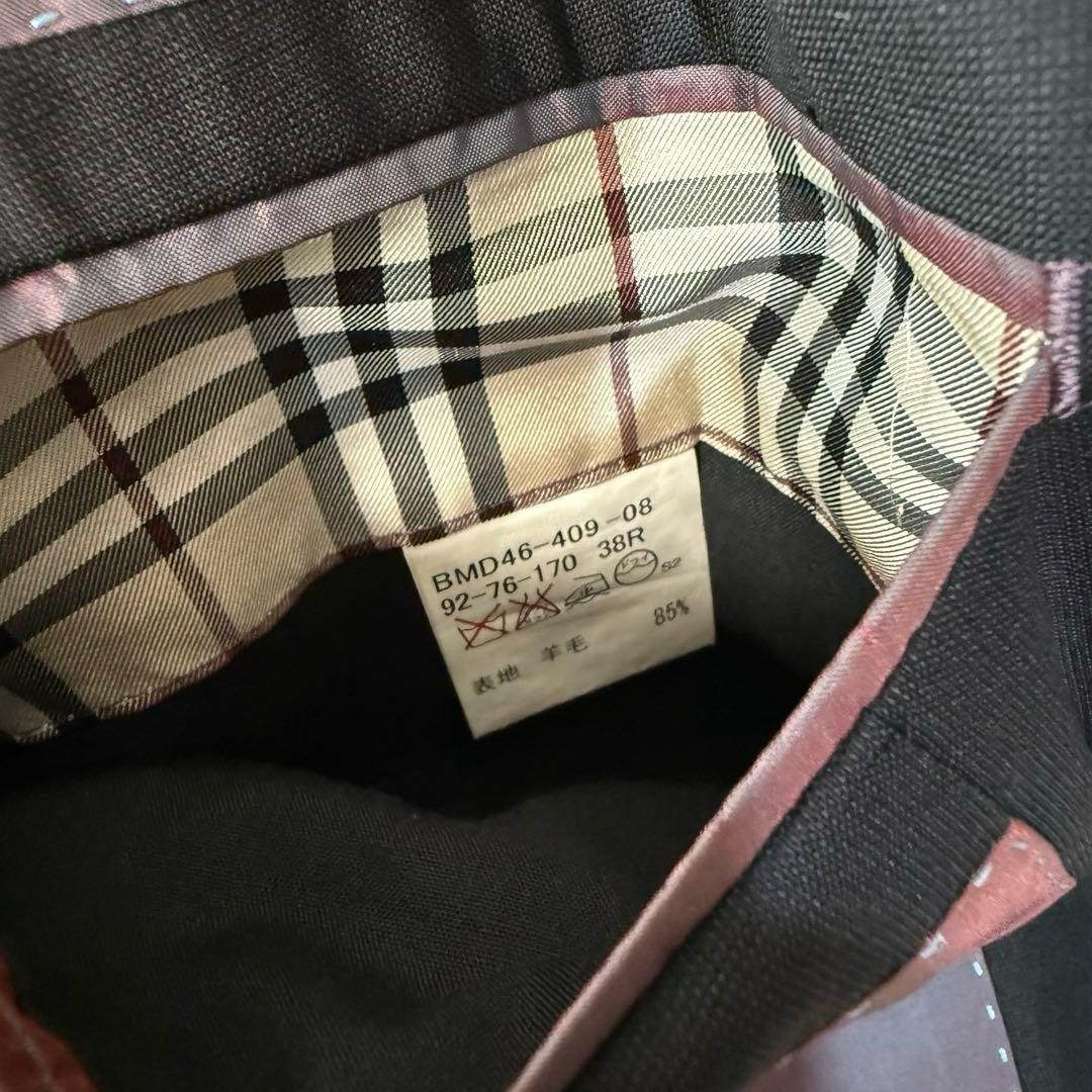 BURBERRY BLACK LABEL シルク テーラード ジャケット 黒 M