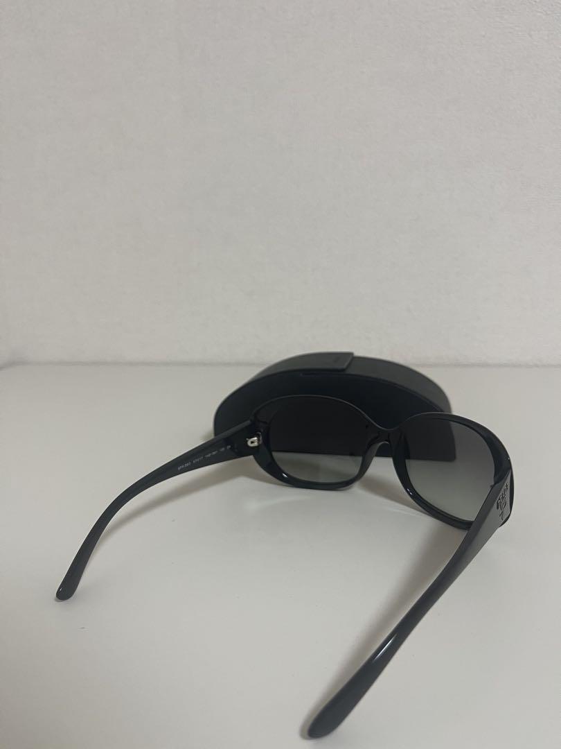 【美品】PRADA プラダ オーバーサイズ サングラス ブラック