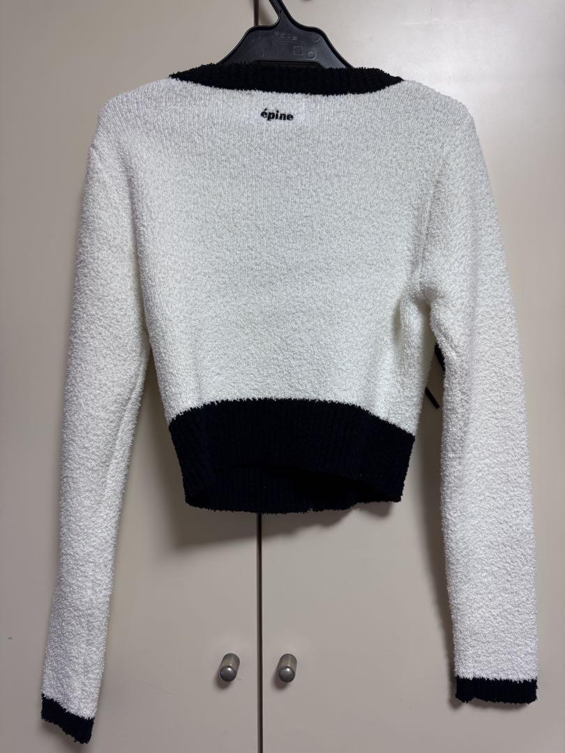 エピヌ épine piping ribbon cardigan white epine エピヌ piping ribbon cardigan