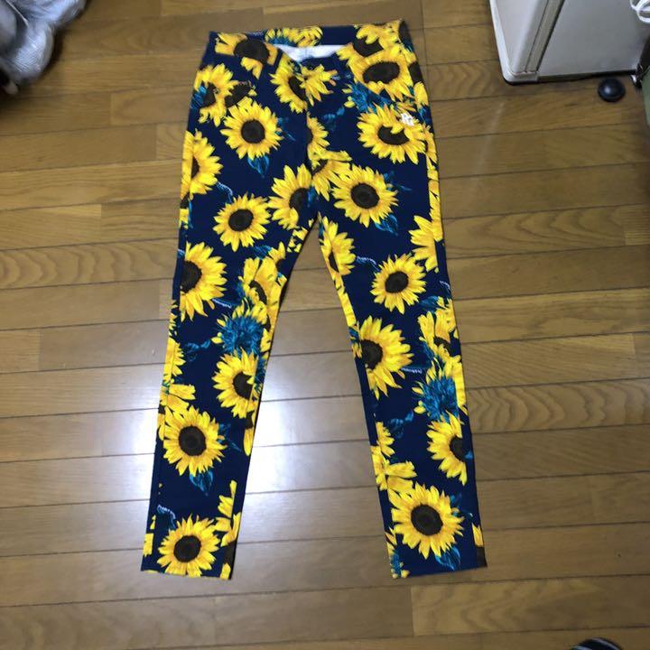 人気高評価 美品 ひまわり 30周年 パンツ 総柄 O5m0c-m55743393222 パーリーゲイツ PEARY GATES 安い品質保証