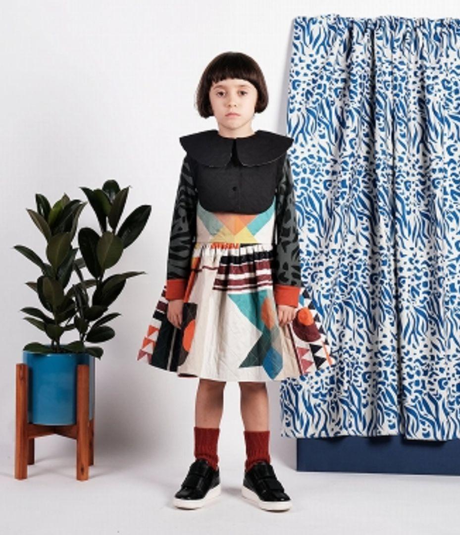 専用 WOLF＆RITA 幾何学柄ワンピース 6y