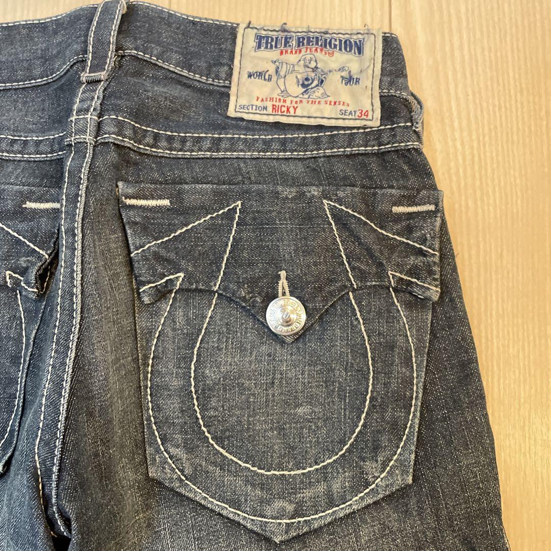 値下！True Religion ダークブルーデニム　リッキー